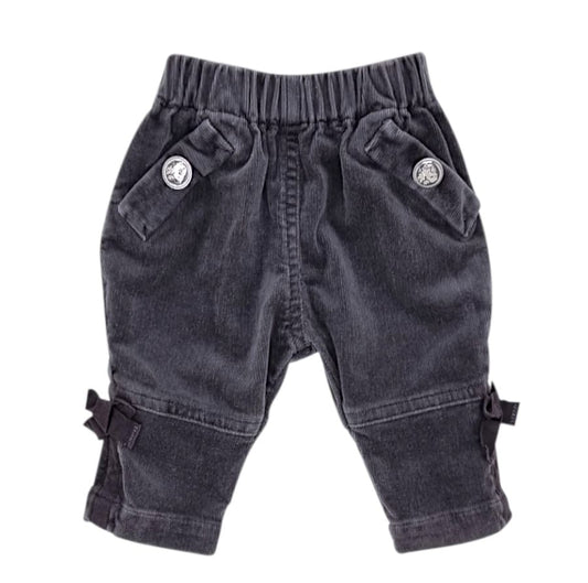Vêtement d'occasion pour bébé fille - Pantalon LILI GAUFRETTE 3 mois gris