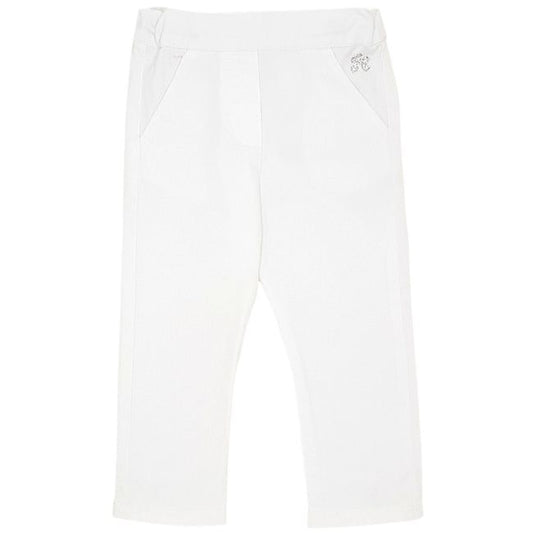 Vêtement bébé fille chic TARTINE ET CHOCOLAT d'occasion - Pantalon skinny blanc 18 mois