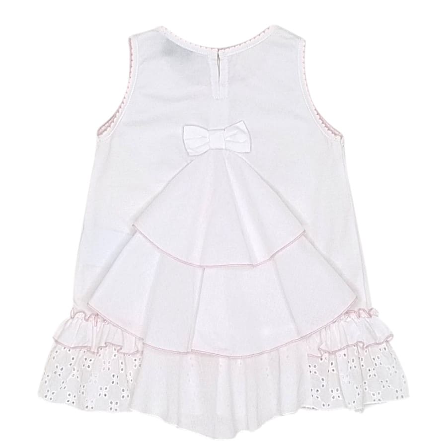 Robe blanche volant e Monnalisa seconde main B b Fille 9 mois