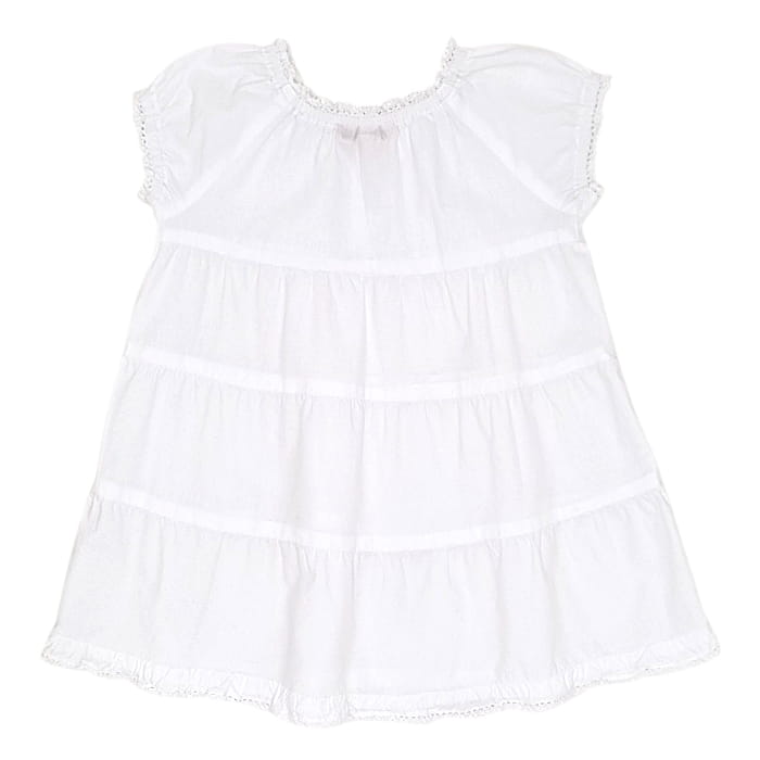 Robe blanche d tails crochet s Bonpoint occasion B b Fille 18