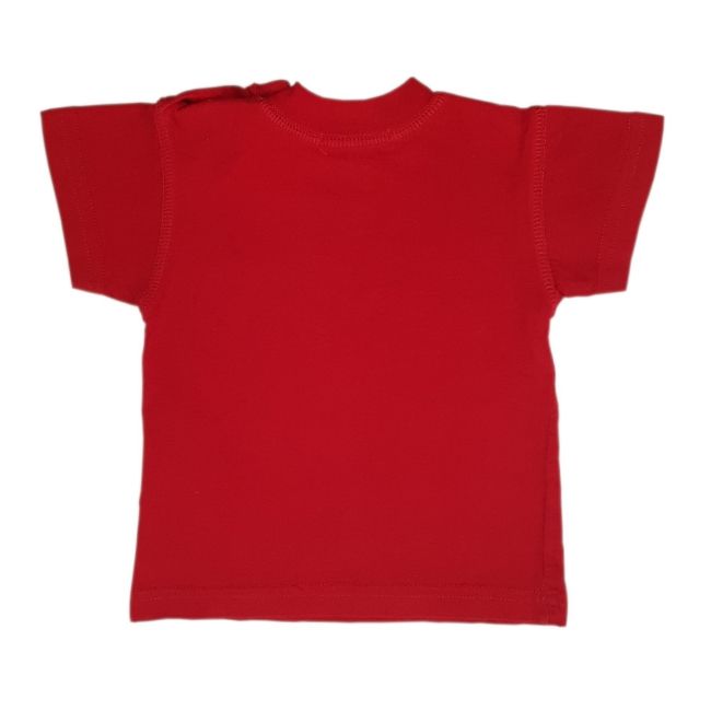 T shirt rouge signature DKNY seconde main B b Gar on 3 mois