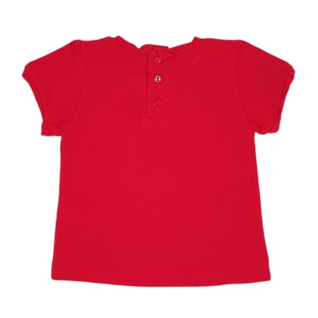 T-shirt rouge bébé fille 6 mois ESCADA boutons départ de nuque