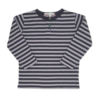 Tee-shirt à rayures bébé garçon d'occasion - Marque chic BONPOINT 18 mois gris